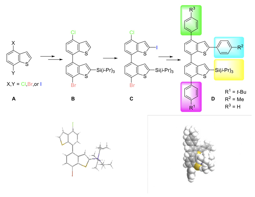 Preparation of Multihalo-4,7’-bibenzo[<em>b</em>]thiophenes as Novel Molecular Scaffolds