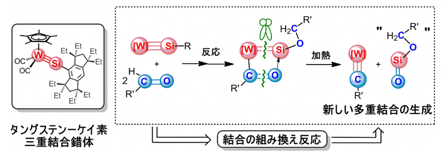 図：分子変換を起こす遷移金属―ケイ素三重結合錯体